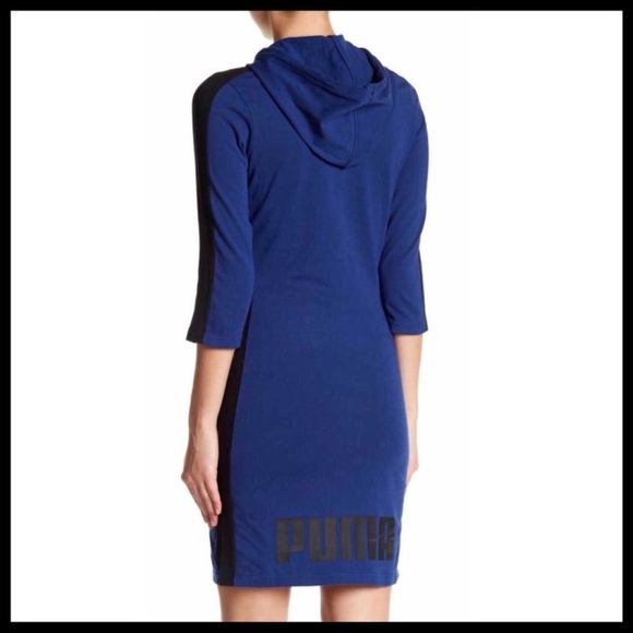 Puma Dresses & Skirts - PUMA Blue Hooded Athletic Dress NWT